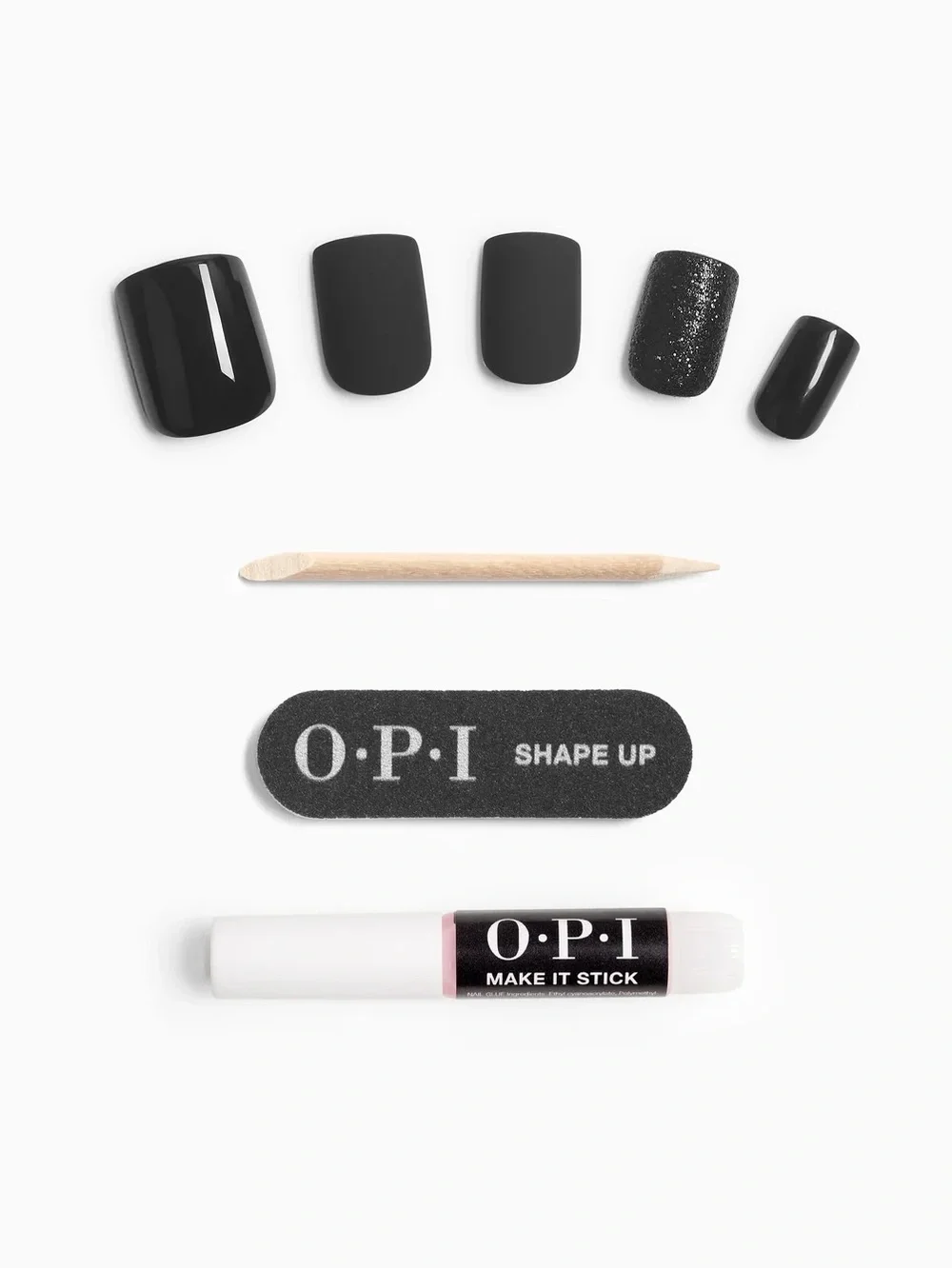 OPI On Point Press-On Mani in Little Black Onyx Dress